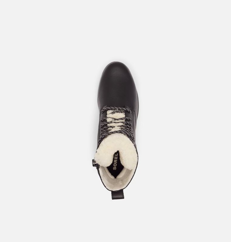 Sorel Dam Snörstövlar Svarta - Emelie™ Short Cozy Mid - VNL-650713